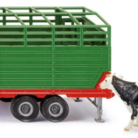 Siku Scale 1:32 Livestock Trailer with 2 Cows